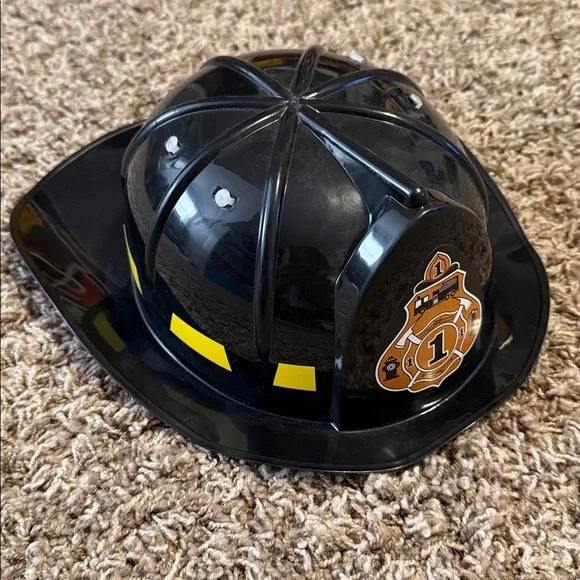 Kids Firefighter Costume with Hat - Picture 4 of 5